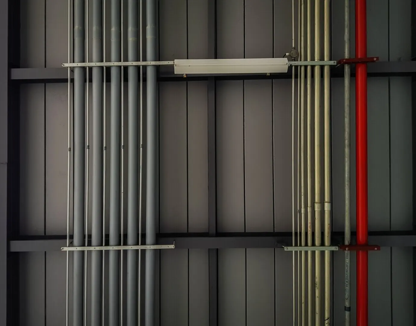 Water and gas pipe engineering (filtered image with a vintage effect).